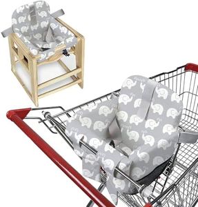Padded Shopping Cart Cover for Baby & Toddler-Elephant Print