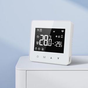 Termostato de temperatura de caldera de gas para Tuya WiFi para casas inteligentes, control remoto por aplicación, control de voz, programable semanalmente 86*86*28mm