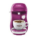 TASSIMO by Bosch HAPPY TAS1001GB Coffee Machine, 1400 Watt, 0.7 Litre - Purple & White