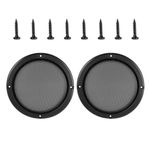 Unifizz Car 2pcs Cover 7" Mesh Protector Car Speaker Cover Woofer Subwoofer Grill