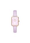 Daniel Wellington Quadro Lavender Purple Women Analogue Leather Watch