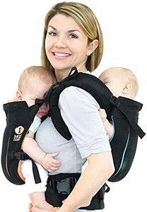 TwinGo Carrier - Air Model - Classic Black - Great for All Seasons - Breathable Mesh - Fully Adjustable Tandem or 2 Single Baby Carrier for Men, Woman XS-XXL - Twins and Babies 10-45 lbs