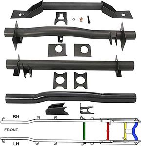ELITEWILL 4PCS Front and Rear Fuel Tank Support Crossmember, Rear Upper Shock Mount Crossmember, Rear Spare Tire Support Crossmember Kit Fit For 1999-2006 Chevy Silverado GMC Sierra 1500 2500