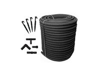 Agritrade AK Special Set - Porous Pipe Soaker Hose Leaky Garden Irrigation System 50m~200m + Ground Stakes + Connectors Water Saving Flexible Durable (200m + 200 stakes + 25 connectors)