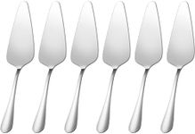 tiokin Cake Servers, Pie Servers Set, Cake Cutter with Serrated Edges, Premium Stainless Steel Pizza Cake Slicer, Cake Server for Brithday Parties, Weddings, Kitchens Restaurants, Set of 6