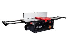 Cutech 401100HI 10-Inch Spiral Cutterhead Benchtop Jointer with Cast Iron Tables, 20 Tungsten Carbide Inserts, Extra Long 24" Fence and Additional Fence Brackets