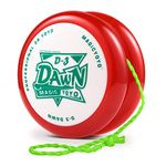 YOYO D3 Dawn Responsive Yoyo for Kids, Professional 2A Looping Yoyo for Beginners to Play Basic Yoyo Tricks + Extra 6 Yoyo Strings + Pouch + Yoyo Glove + 2 Spacers（Red）