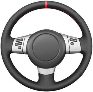 MEWANT Hand Sewn Steering Wheel Cover Wrap for Toyota FJ Cruiser 2007-2014 Steering Wheel Accessories for Toyota FJ Cruiser