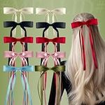 Mealid Hair Bows, 10pcs Satin Ribbo