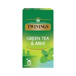 Twinings Green Tea & Mint, 25 Teabags, Green Tea, Cool & Refreshing Mint Flavour