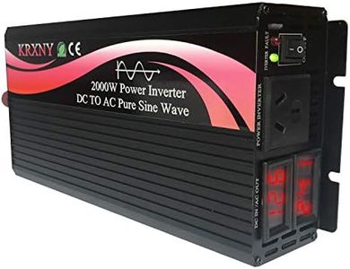 KRXNY 2000W Power Inverter Off Grid Pure Sine Wave 12V DC to 240V AC 50HZ for Home Solar System or Car Use