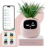 PLANTSIO Smart Plant Pot with Screen, 80ml Self-Watering Planter Pink