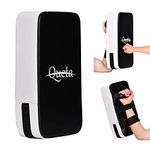 Queta PU Leather Punch Pad Hand Pads Kick Shield Punch Bag for Kickboxing Thai Boxing Karate UFC MMA black-white,40 cm x 20 cm x 10 cm