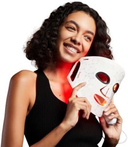 4-in-1 Red Light Therapy for Face, 300 Chips LED Face Mask with 620nm Red, 460nm Blue & 850nm Near-Infrared, Rechargeable Skin Care Mask for Sensitive Skin, Age-Defying, Acne & Repair (White)