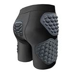 Topeter Protective Padded Shorts for Youth Snowboard Shorts Hip Butt Tailbone Protection for Bike, Cycling, Balance Car, Roller Skate Black YL