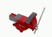 JMD Germany Base 6inches, Heavy Professional Steel Bench Vice Fabricated(152mm), Swivel Base