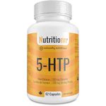 5-HTP Supplement - For Mood Balance, Sleep, Migraines - Made in Canada, Third-Party Tested - Premium Natural Serotonin Booster for Women and Men - 100 mg Capsules, 200 mg Once Daily - Nutritionn