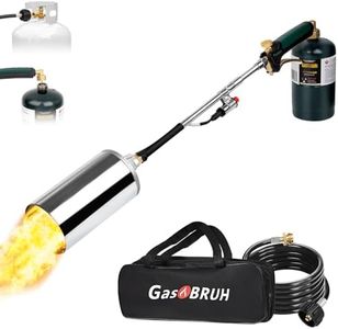 Heavy Duty Weed Torch Propane Burner with Storage Bag, High Output 1,200,000 BTU Blow Torch with 8.8FT Hose, Portable Flame Weeder with Igniter for Garden Wood Roofing Snow Road Charcoal Start