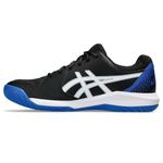 ASICS Men's GEL-DEDICATE 8 Tennis Shoes, 10H, BLACK/TUNA BLUE