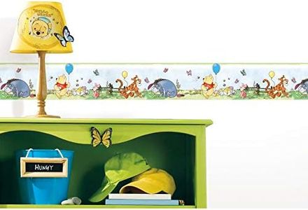 RoomMates RMK4410BD Disney Winnie The Pooh Toddler Peel and Stick Wallpaper Border, Blank, 6 Sq Ft