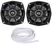 Kicker 10PS5250 5.25 Harley Davidson Motorcycle Speakers+Waterproof Wire PS5250