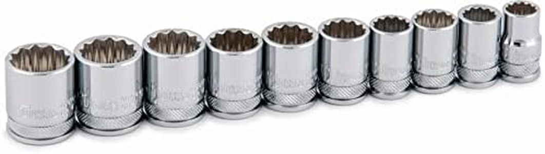 Titan 68800 10-Piece 3/8-Inch Drive 12-Point Metric Socket Set