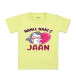 ARVESA Nana Nani Jaan TS-1267 Kids Tshirt for Baby Boy and Baby Girl Dress Yellow