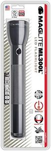 Maglite ML300L LED 3-Cell D Flashlight, Gray