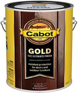 Cabot 140.0019473.007 Gold Finish Low VOC Stain, Gallon, Moonlit Mahogany, Low VOC Moonlit Mahogany