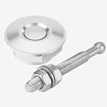 Car Hood Pin Lock, Aluminum Alloy Hood Pin Kit Lock Clip Kit for Mostly Car (Silver)quick latch pins