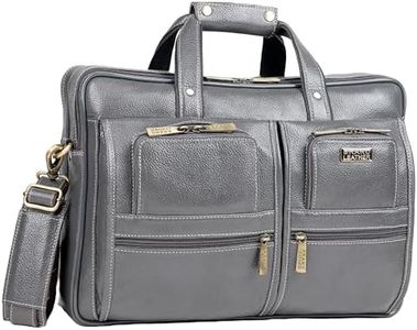 BRAND LEATHER Bombay Brown Genuine Leather 15.6 Inch Laptop Messenger Bag For Men