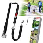 NEWURBAN - Dog Bike Leash - Easy Installation Removal - Hand Free Dog Bicycle - Exerciser Leash - for Exercising - Training Jogging - Cycling and Outdoor - Safe with Pets - Black Color.