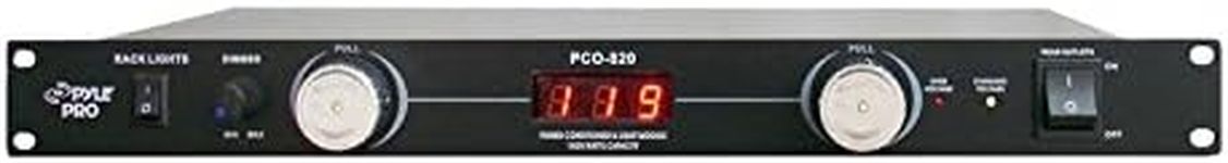 Pyle-Pro PCO820 19-Inch Rack Mount 8 Outlets 1800W Power Conditioner with Voltage Meter