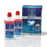 CLEAR CARE® Plus With HydraGlyde Contact Lens Solution, Twin Pack Cleaning & Disinfecting Solution With Hydrogen Peroxide, 2 x 360 mL