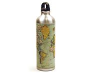 Man of the World Map Water Bottle