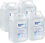 Qualkem Grade 3 Deionised Water 5L 4 Pack - Ironing Water for Steam Iron - Suitable for Steam Cleaners, Baby Sterilisers, Humidifiers, Car Batteries and Radiators, Car Cleaning, Aquariums