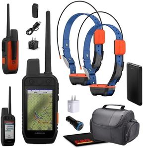 Garmin Alpha 300i Handheld Advanced Dog Tracker & Training System with inReach Technology Bundle with 2X Garmin Dog Collars Alpha T20 Tracking Collar for Dogs with GPS + Charger and More Accessories