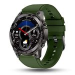 Pebble Cosmos Endure 1.46" AMOLED Always-On Display Bluetooth Calling IP68 Waterproof Smartwatch 466 * 466 (Military Green)