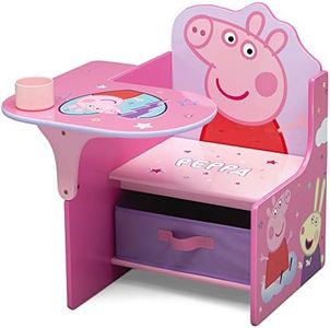 Delta Children Chair Desk with Storage Bin - Ideal for Arts & Crafts, Snack Time, Homeschooling, Homework & More - Greenguard Gold Certified, Peppa Pig