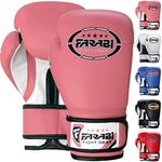 Farabi Sports Kids Boxing Gloves 6, 8-oz Junior Muay Thai Gloves Youth Kickboxing Sparring Punching Bag Training Gloves (Pink, 8-oz)