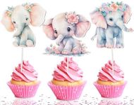 10 PCS Party Elephant Jungle Animal Cupcake Toppers - Create a Jungle Paradise on Your Treats!