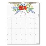 S&O Twelve Flowers 18 Month Wall Calendar 2024-2025 for Home - US Holidays — Tear-Off Monthly Calendar Jul 2024-Dec 2025 - Academic Wall Calendar - Hanging Calendar to Track Appointments - 13.5"x10.5”in