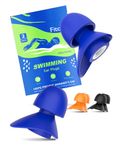 Swimming Ear Plugs for Kids (Aged 10+), Soft Comfort, Small Sized Waterproof Earplugs for Children, Women with Small Ears, Swimmers (Size S, Pairs*3, Colors*3)
