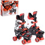 Osprey Boys Quad Skates - Black/White/Red, Size 10-12