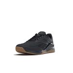 Reebok Men's Nano X2 Cross Trainer, Core Black/Pure Grey 8 Rubber Gum-03, 9.5 UK