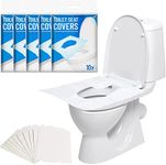 Toilet Seat Cover, 50Pcs Disposable Travel Toilet Seat Cover Paper, Sanitary & Biodegradable