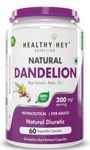 HealthyHey Nutrition Dandelion Root Extract - Natural - 10:1 Ratio - Natural Diuretic & Support Digestion, 60 Vegetable Capsules