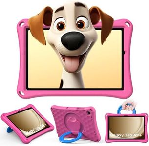 MoKo Funda de Tableta Niños para Samsung Galaxy Tab A9+/ A9 Plus 11 Pulgadas 2023 Tableta (SM-X210/SM-X216/SM-X218), Estuche de EVA Antigolpes con Mango y Soporte Giratorio Plegable de 360°, Magenta