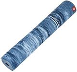 Manduka eKOlite Yoga Mat Premium 4mm Thick Mat, Lightweight, High Performance Grip, Support and Stability in Yoga, Pilates, Gym, Fitness, 71 Inches, Ebb Marbled Blue