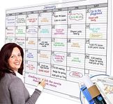 Dry Erase Monthly Extra Large White